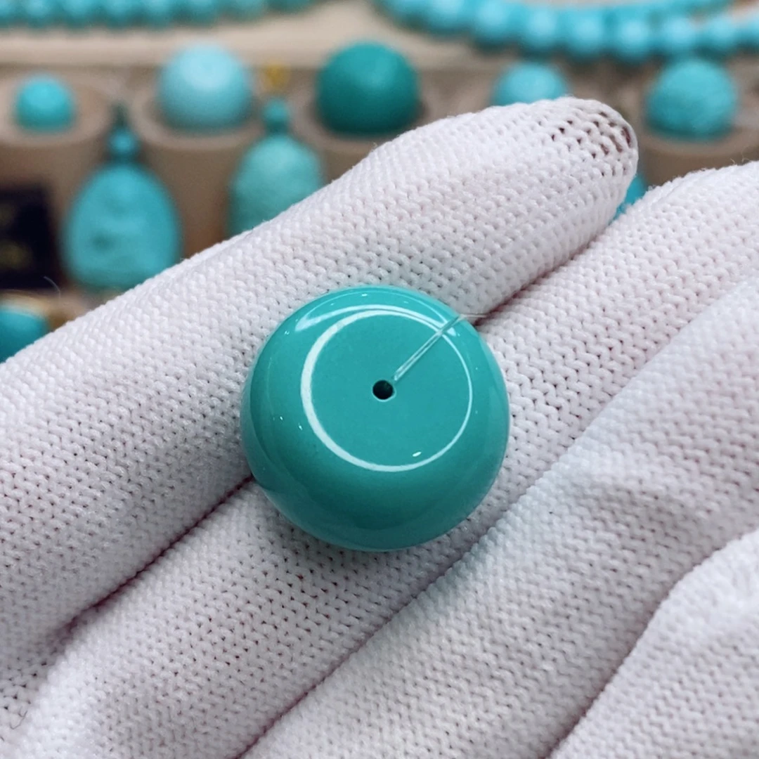 绿松石未镶嵌珠宝奇石19.2mm