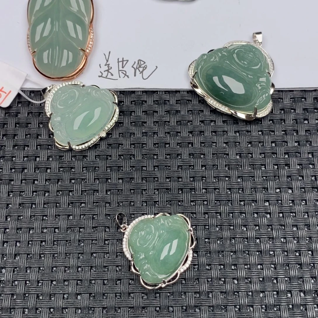 翡翠银S925镶嵌颈饰