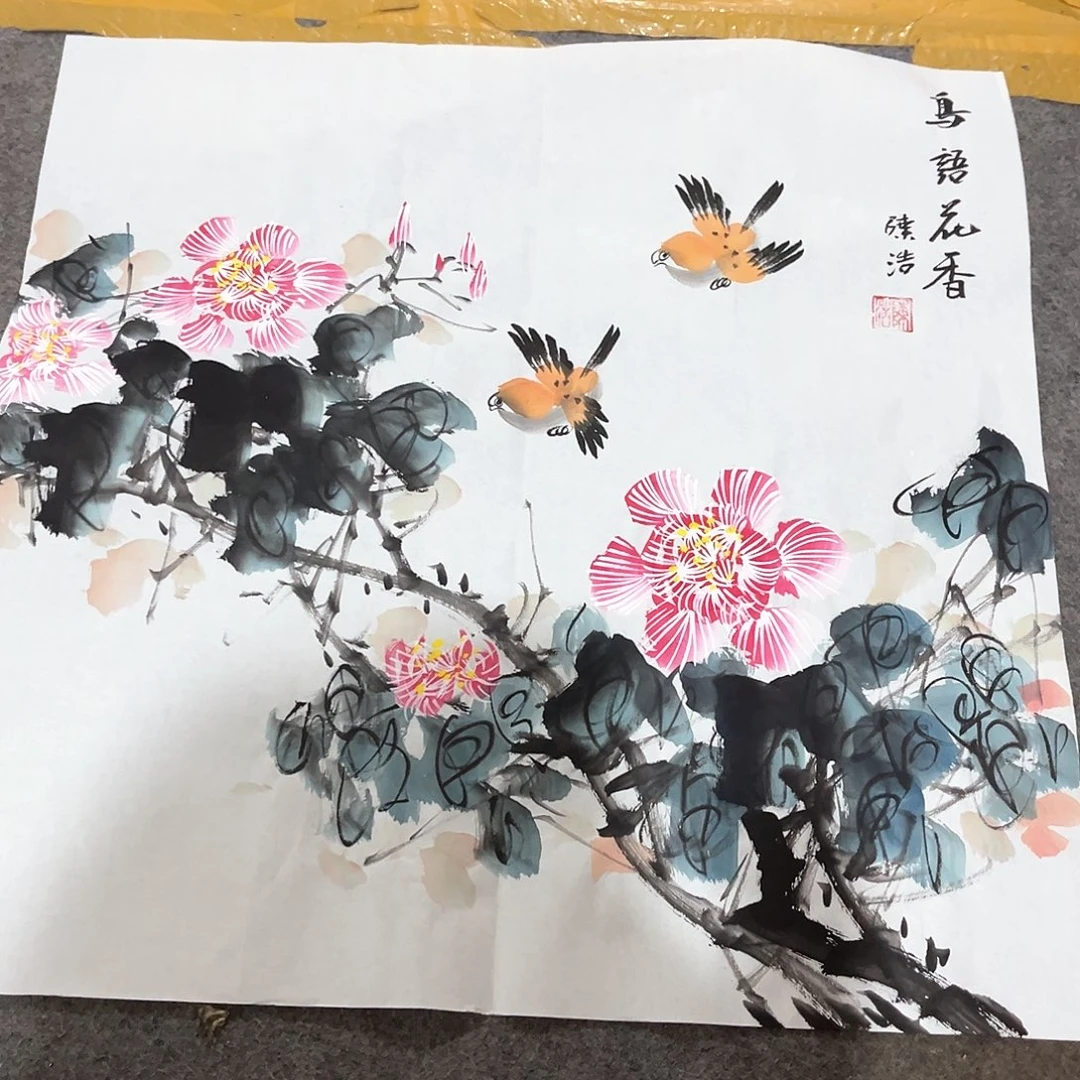 国画纯手工绘画作品欣赏作品