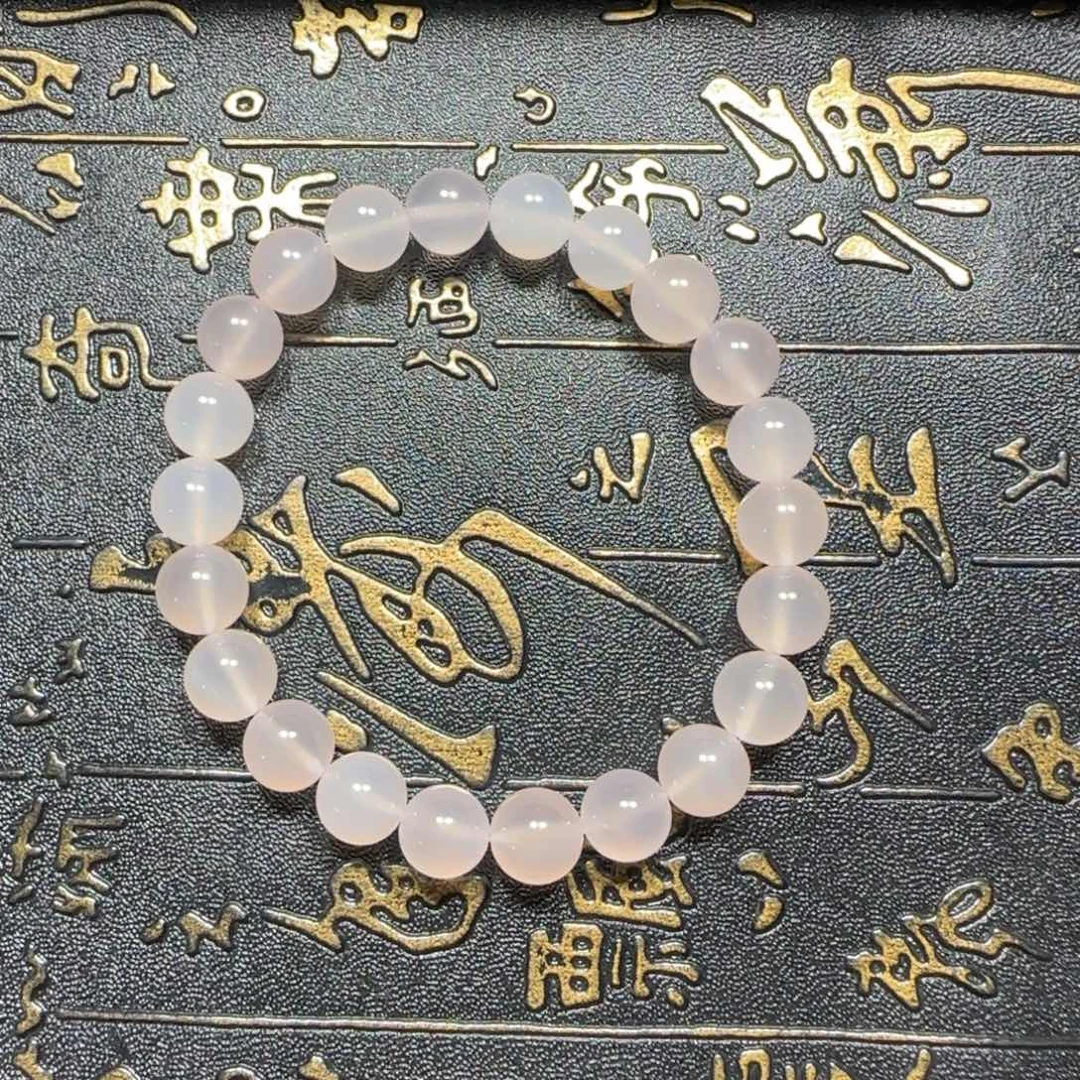 姚***倩未镶嵌手串玛瑙/玉髓原矿荔枝冻单圈