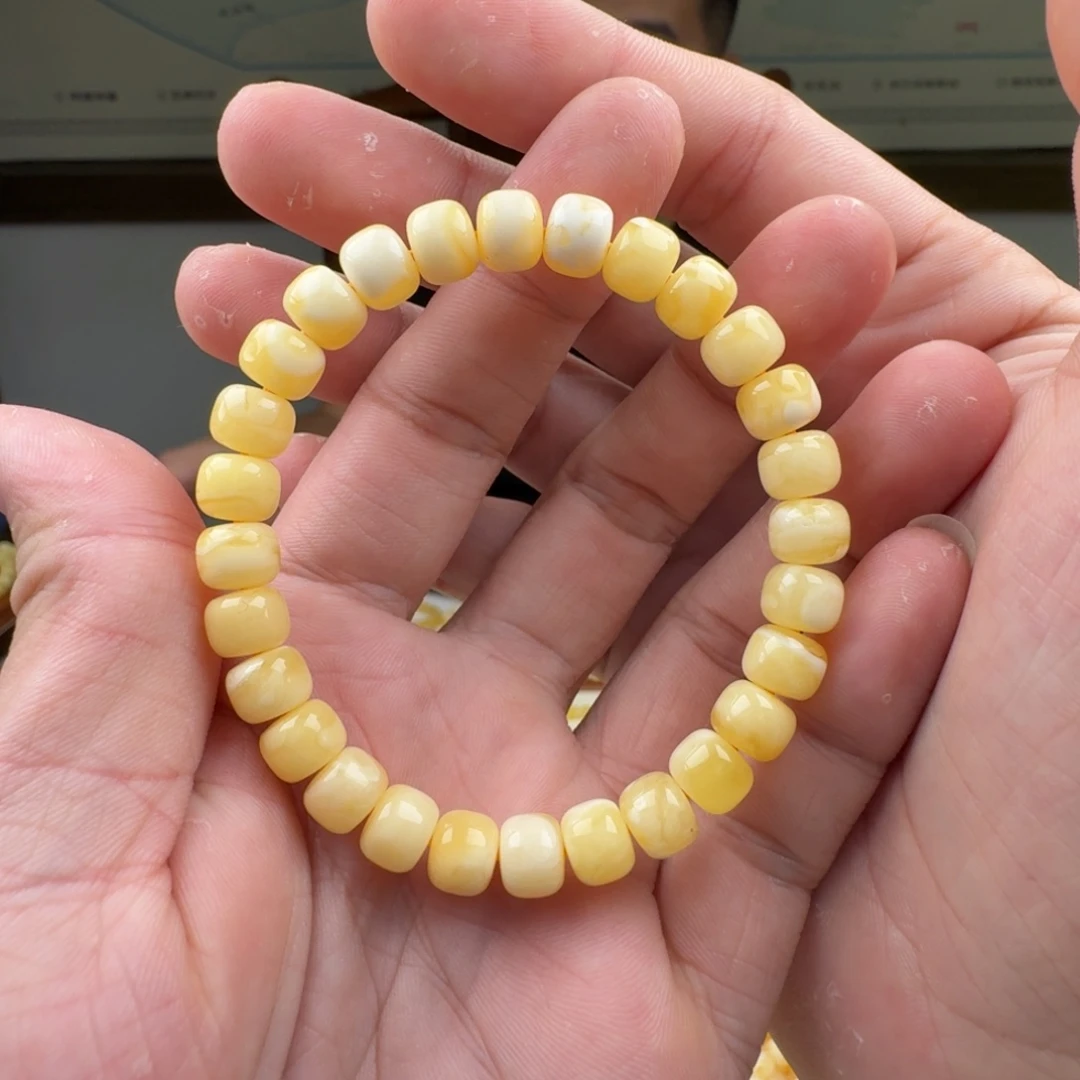琥珀未镶嵌手链蜜蜡手串