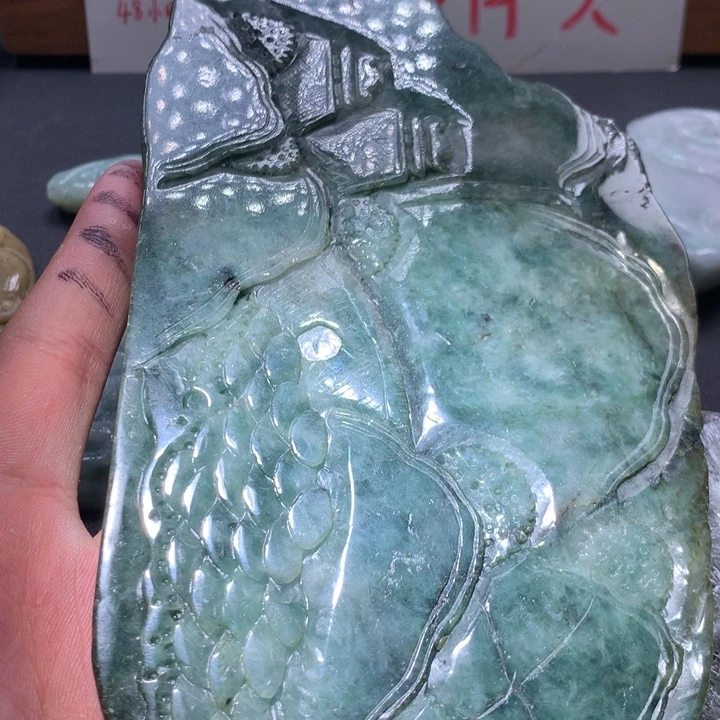 翡翠未镶嵌颈饰保真天然a货翡翠