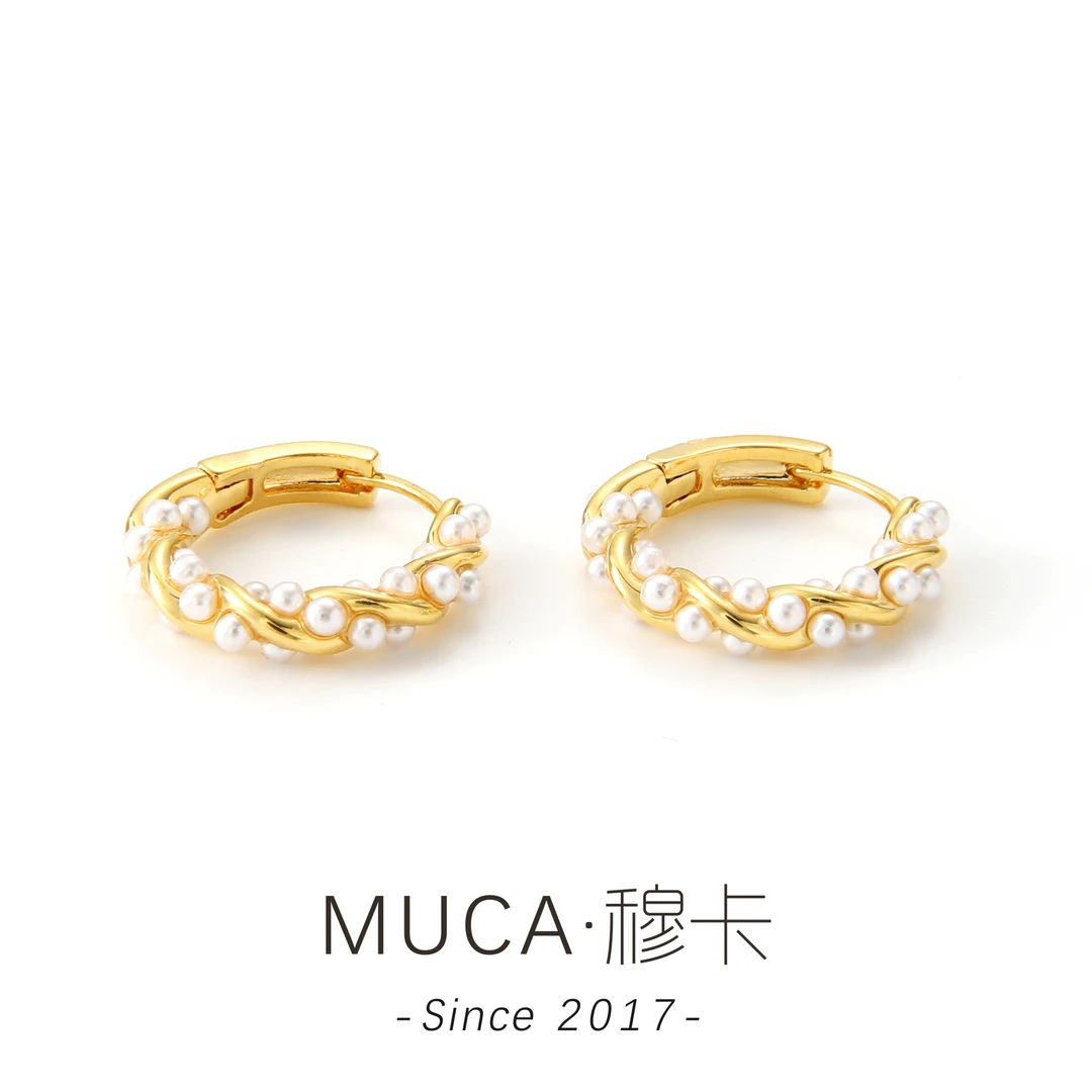 【繁花】轻奢时尚百搭复古简约法式小众耳环A1126