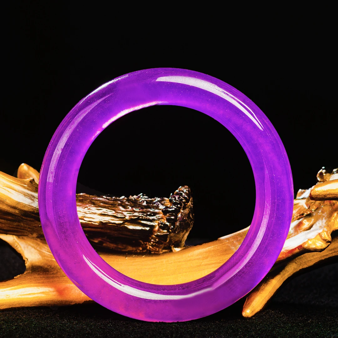 ｛老三高端甄选｝dsj54紫色时尚 圆条手镯