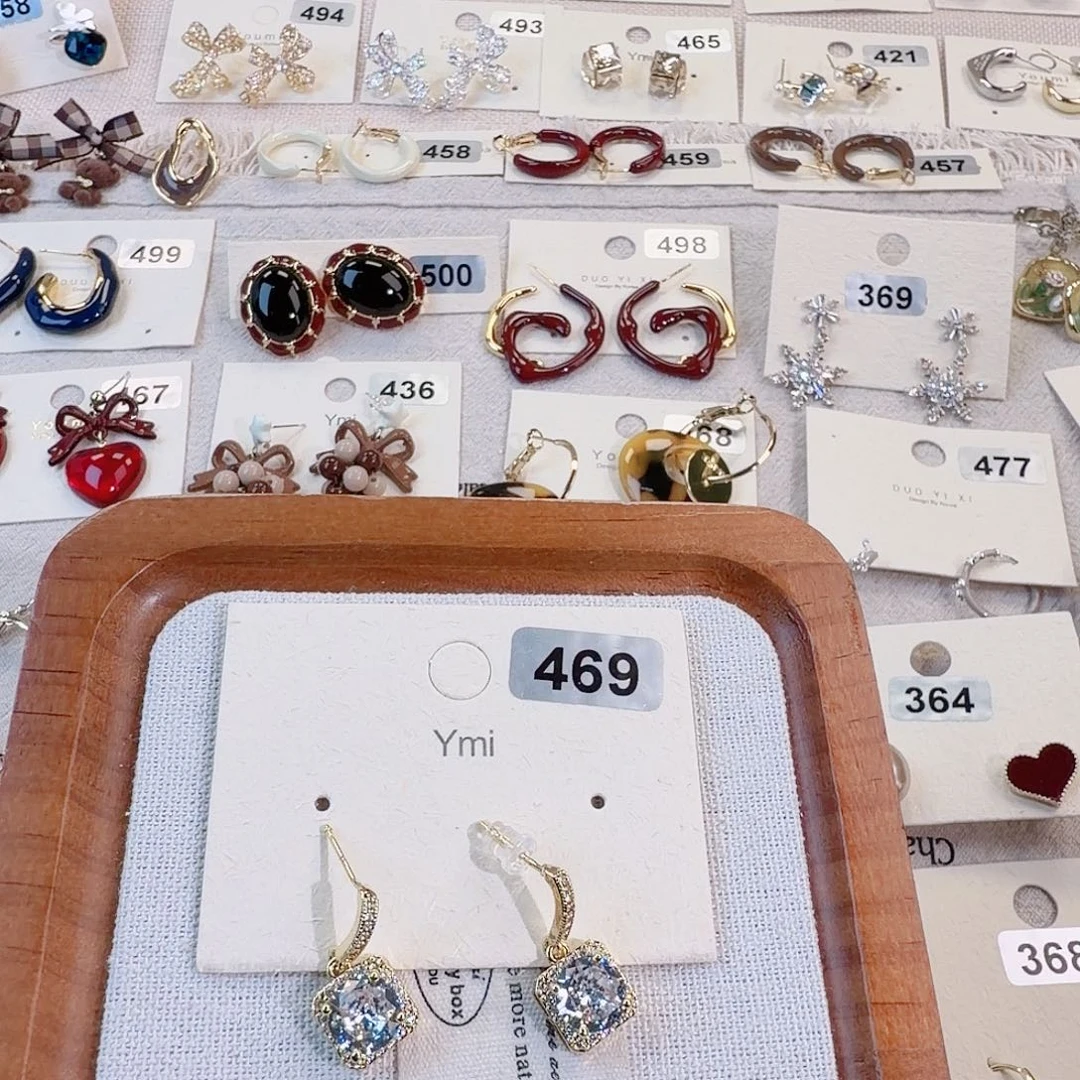 仿珍珠铜合金925银耳钉