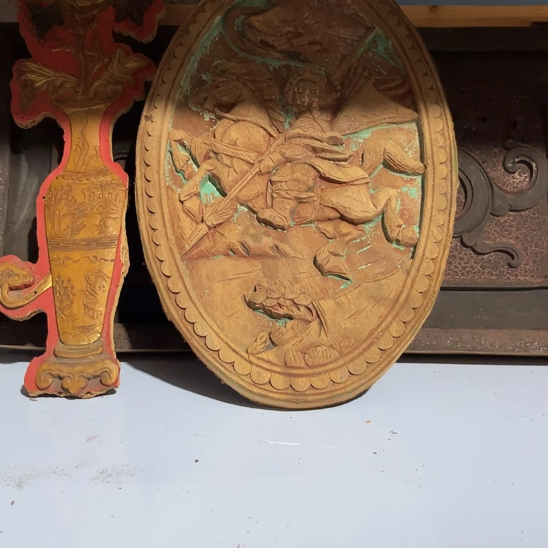 香榧木山**兮老木雕花板