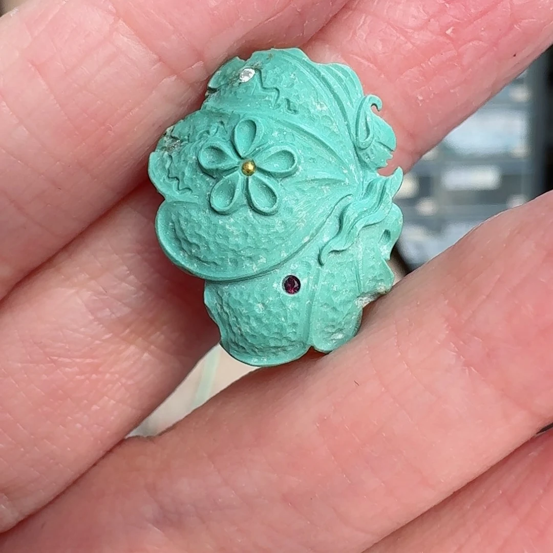 绿松石珠宝奇石未镶嵌