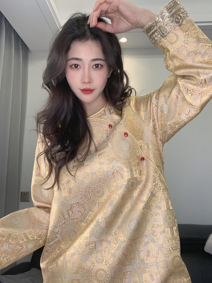 九月  八达晕小衫   新款提花修身气质厚显瘦中式上衣立领复古