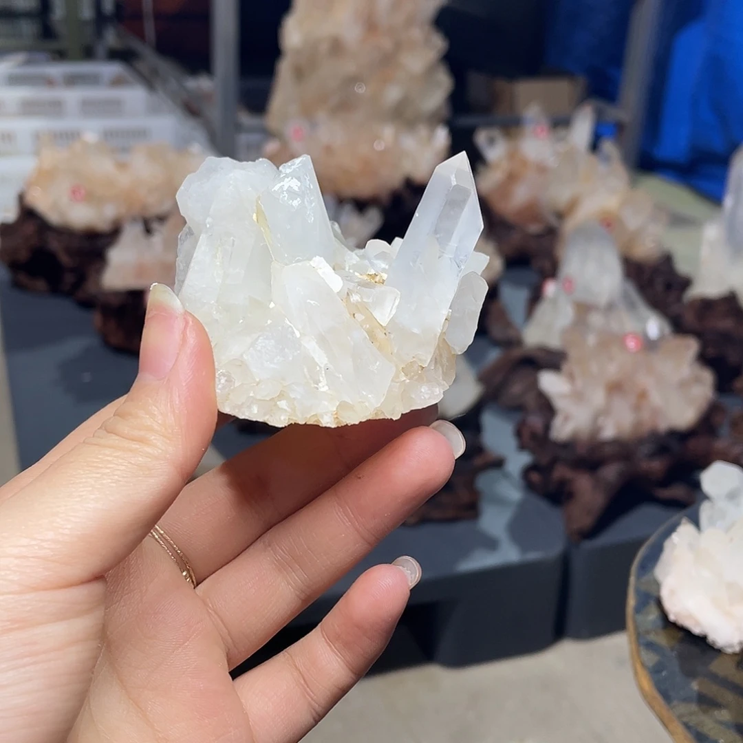虾***米珠宝半成品银S925镶嵌水晶