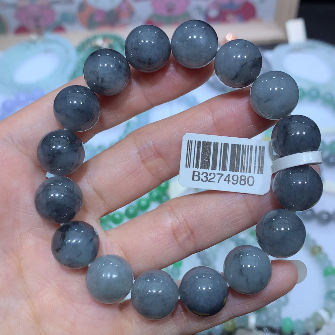 翡翠未镶嵌手链天然