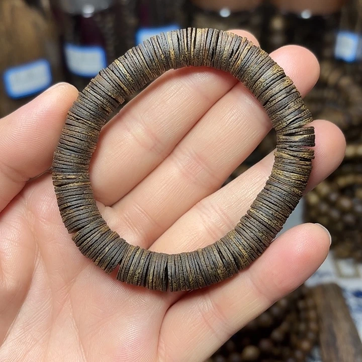 手串沉香沉水片珠10mm15.7克