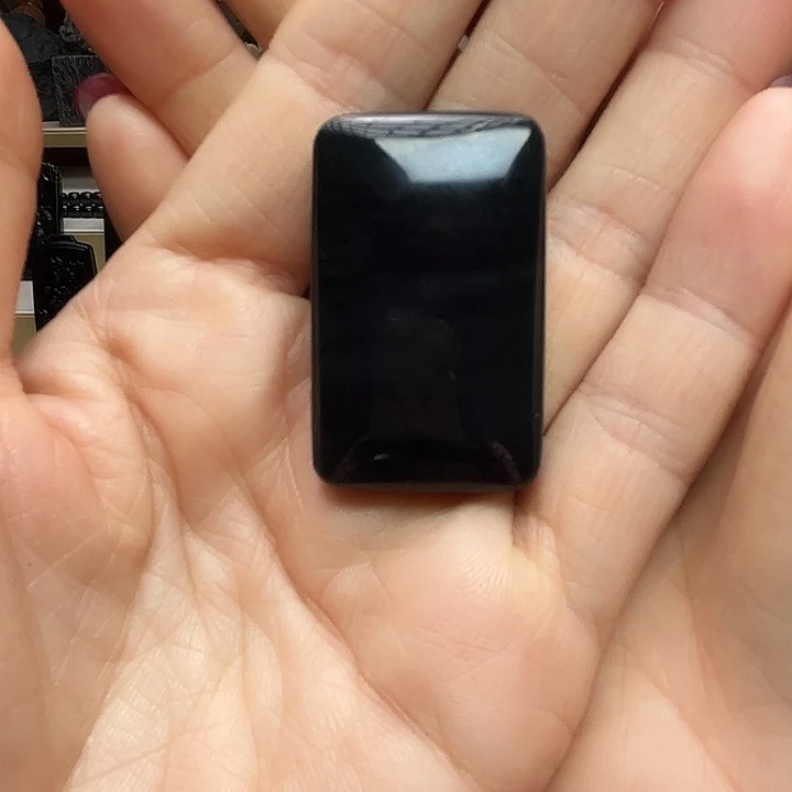 和田玉（墨玉）未镶嵌手链小面包