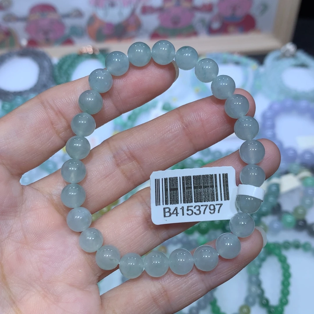 翡翠未镶嵌手链天然