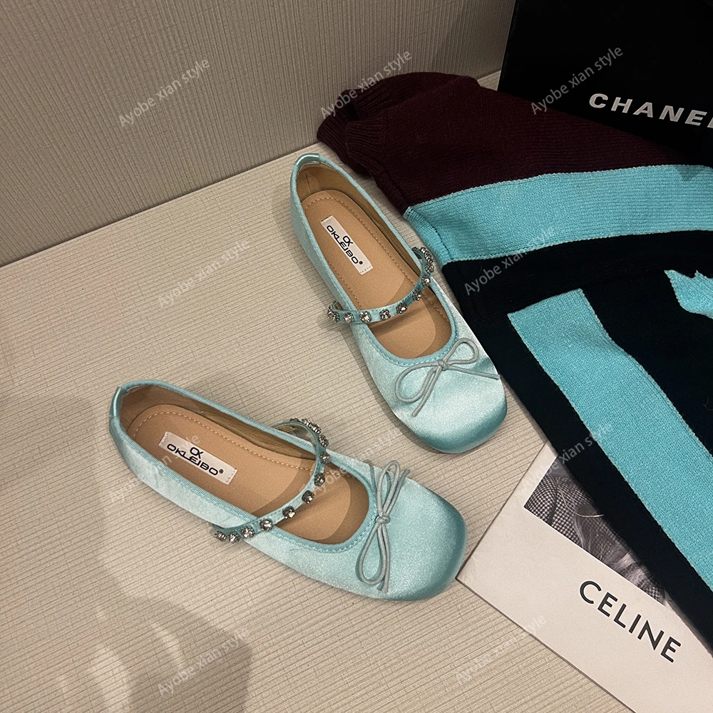 AYOBE小贤/雾色迷离  英伦浪漫复古风蝴蝶结精致单鞋穿搭单品