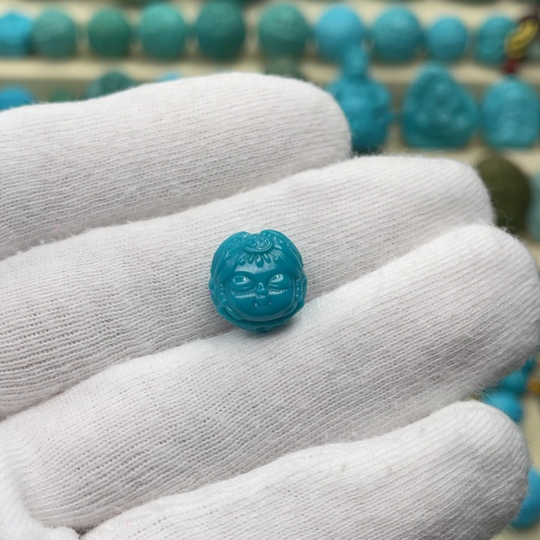 绿松石未镶嵌颈饰卡11.6-12-7.8