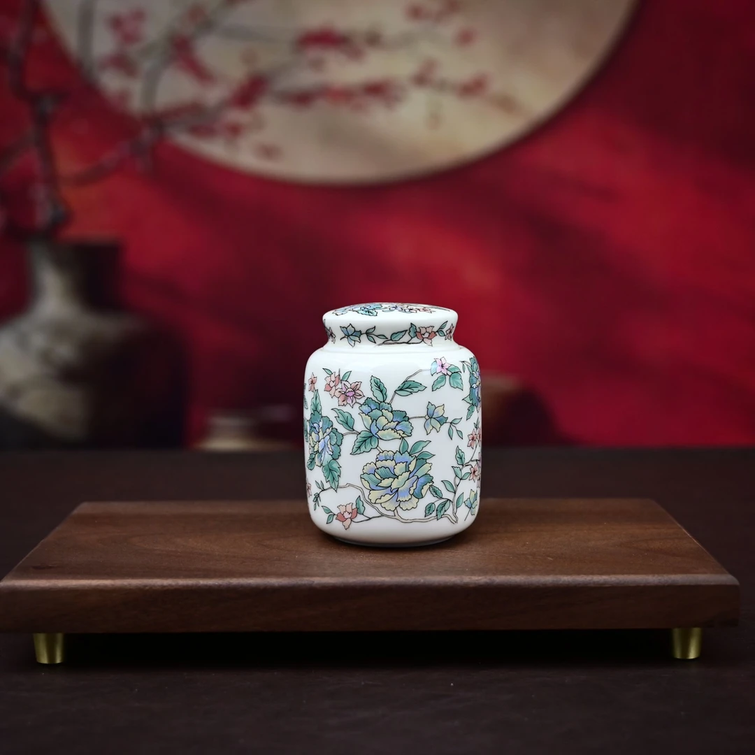 1S山茶花茶叶罐 小  G8