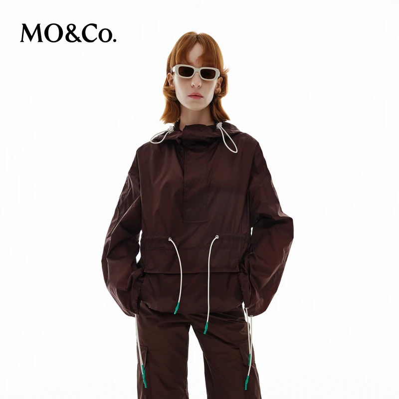 MOCO工装夹克SUNNEI联名系列轻户外连帽抽绳MBD1JKT024