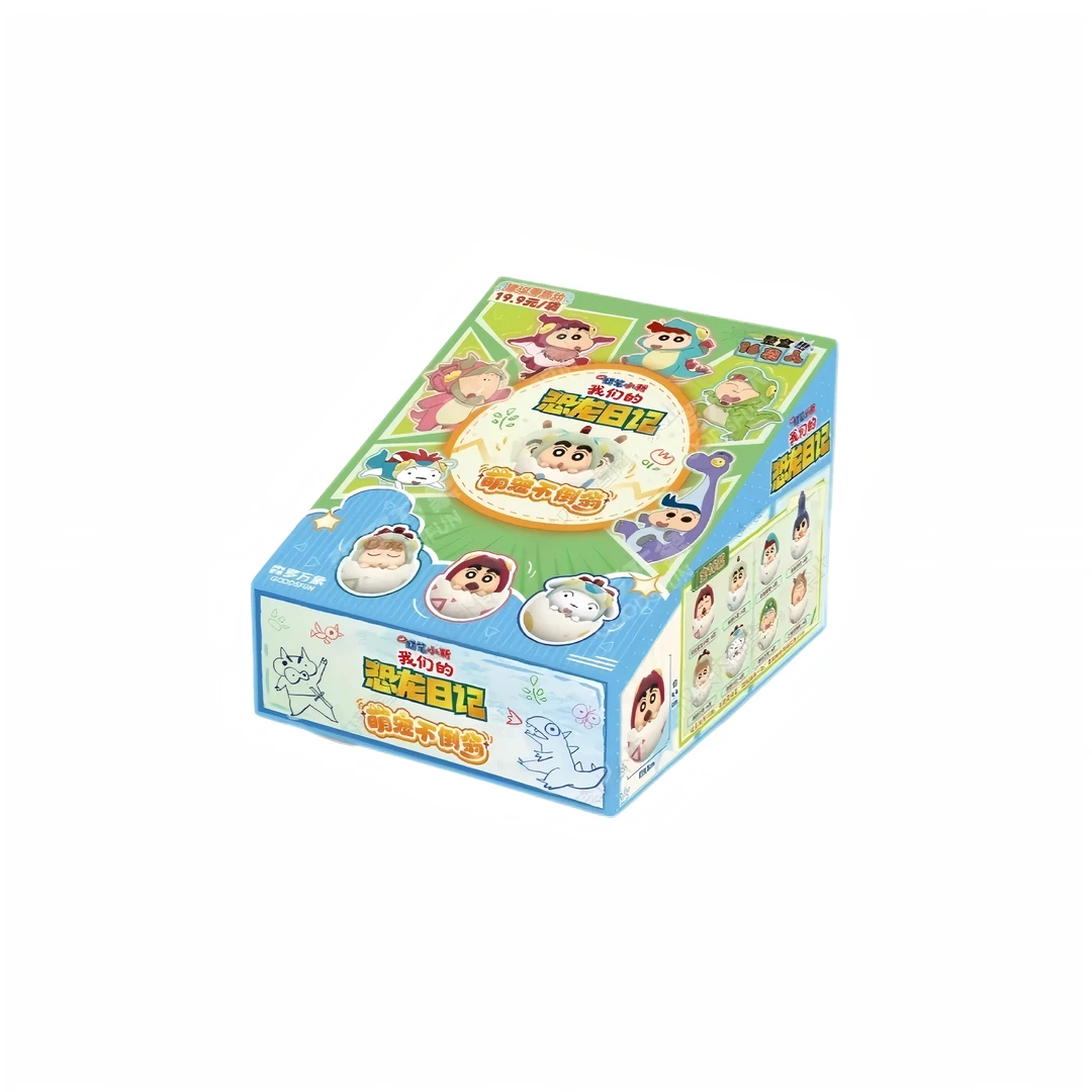 蜡笔小新恐龙日记系列萌粒萌宠不倒翁盲盒（代拆）