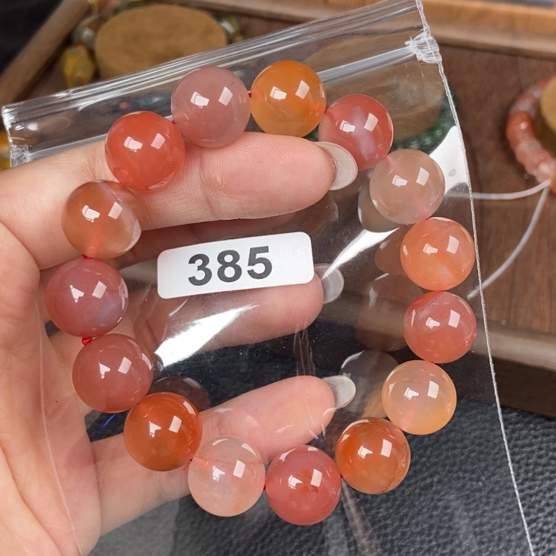 南红玛瑙未镶嵌手链卡13.7