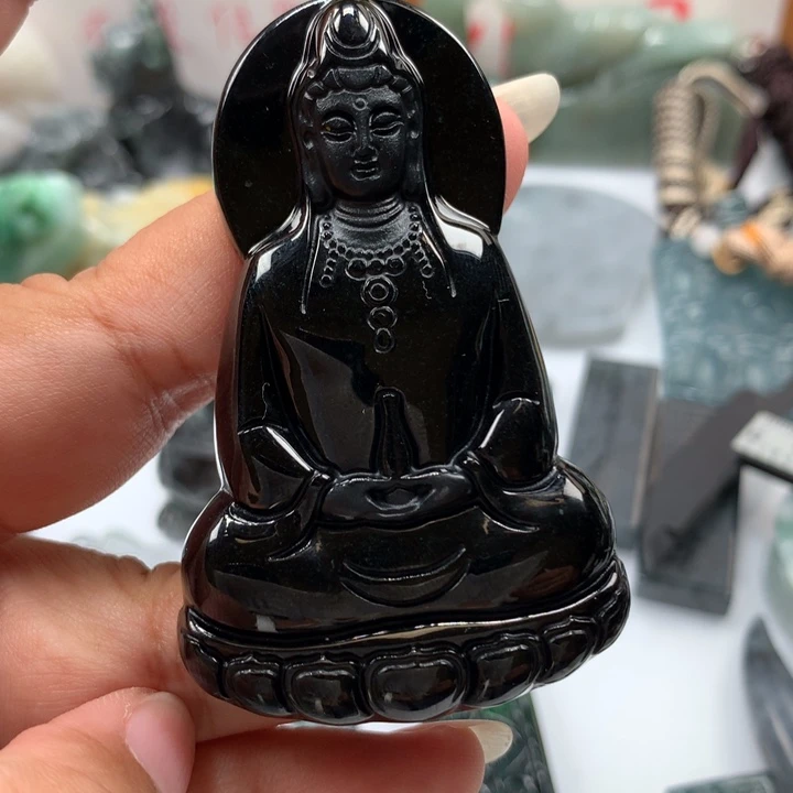 翡翠颈饰未镶嵌保真天然A货翡翠