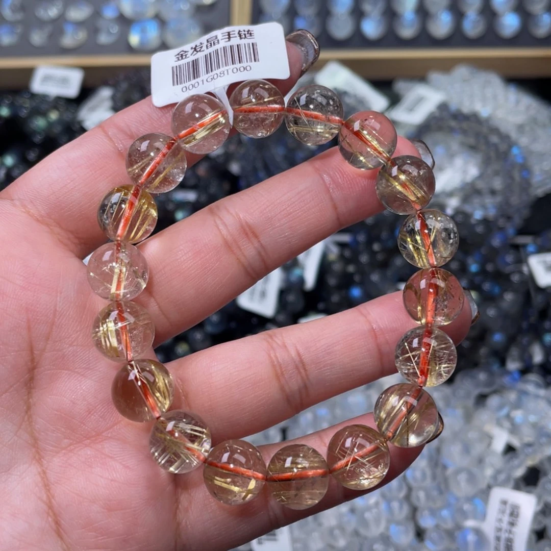 发晶手链未镶嵌金发晶手链11mm