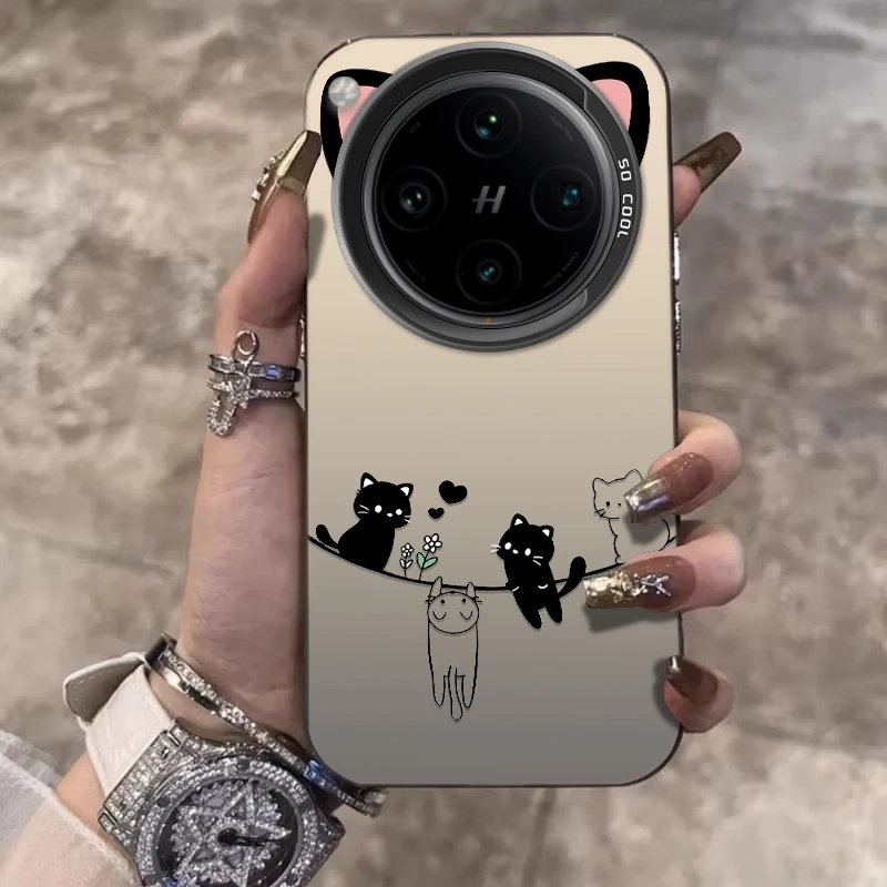 小猫耳朵适用OPPOFindX8ultra手机壳新款X8s+创意X8Pro磨砂保护套