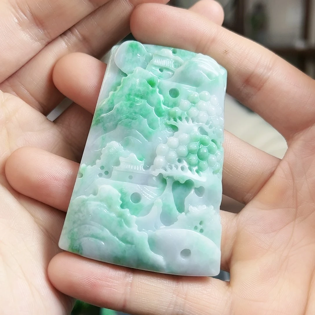 翡翠颈饰未镶嵌吊坠