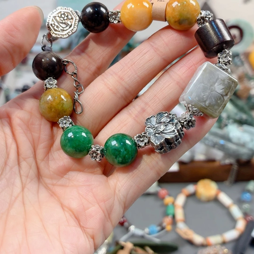 未镶嵌手链翡翠手串