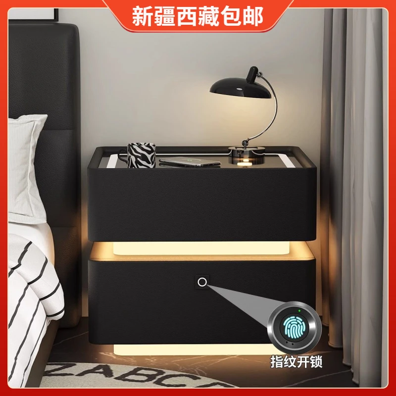 新疆包邮智能悬浮床头柜带灯蓝牙卧室无线简约现代轻奢家用充电新