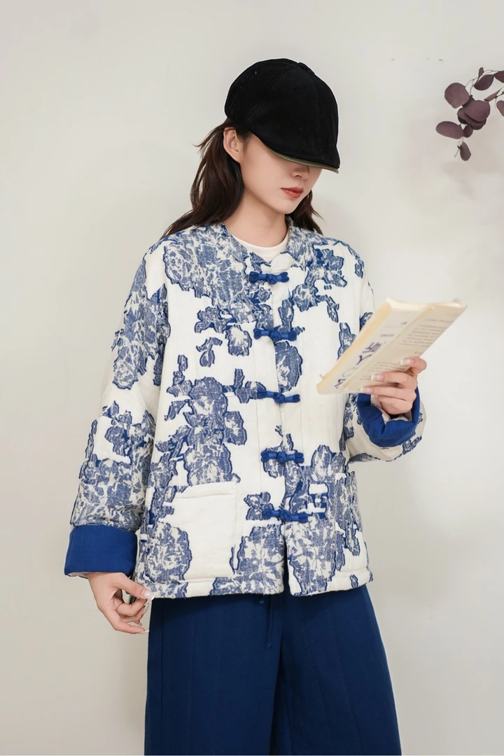 耐磨加绒加厚款保暖短款棉衣棉服女装圆领套装百搭DZY  120