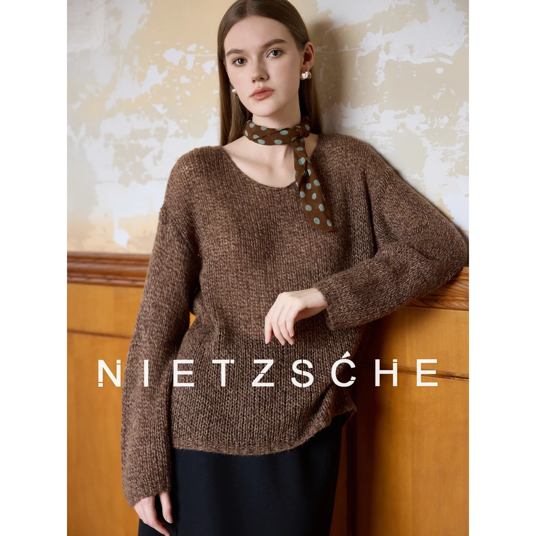 ｜慵懒天菜｜时髦好穿！云朵感天丝羊绒 长袖显白毛衣1688