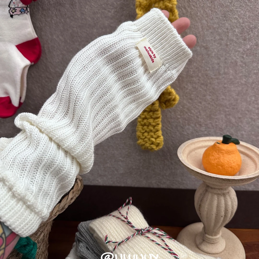 LIWUUY鲤坞儿童百搭洋气小腿套袜套纯棉保暖穿搭袜套