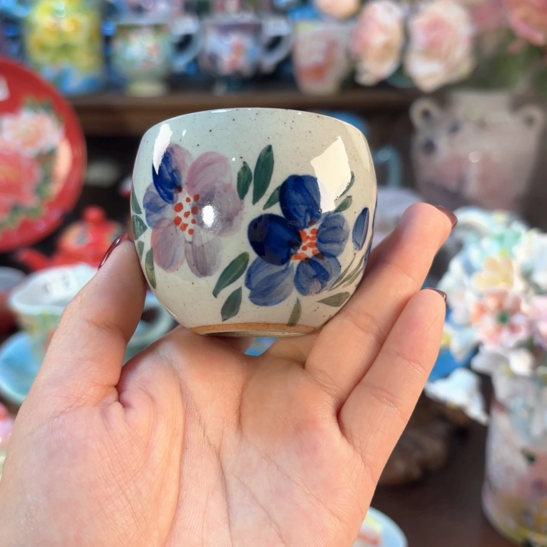 景德镇手绘高温釉下彩陶瓷茶具