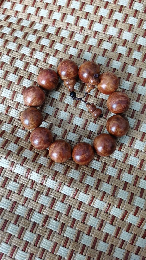 非金属木质手链 火琉璃手串陈化老料2.0尺寸念珠盘玩佛珠手把件