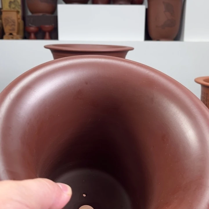 翔***哥花盆紫砂紫朱泥全手工精品盆