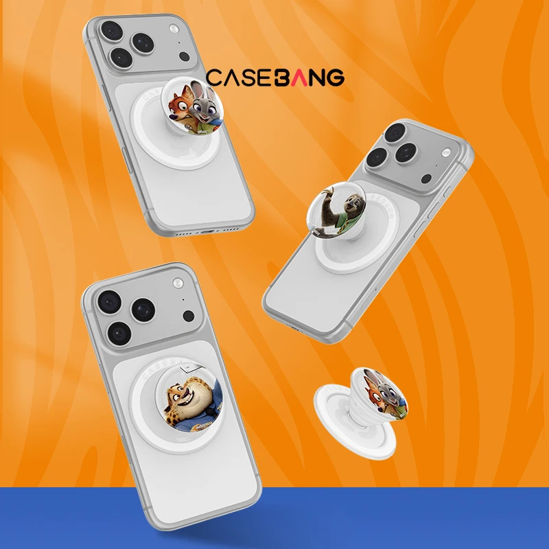 CASEBANGx疯狂动物城联名2.0气囊支架适用MagSafe磁吸手机支架