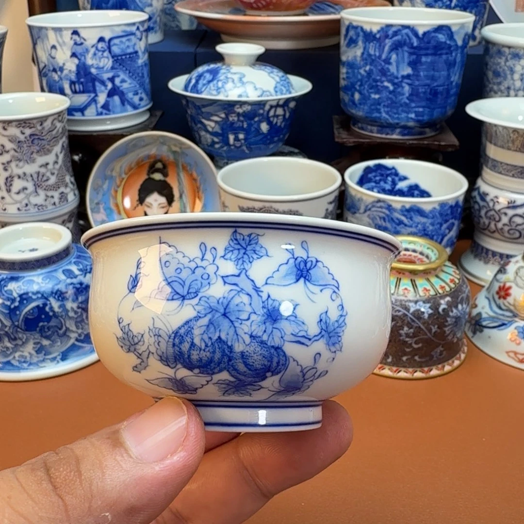 杯子景德镇全手工手绘陶瓷