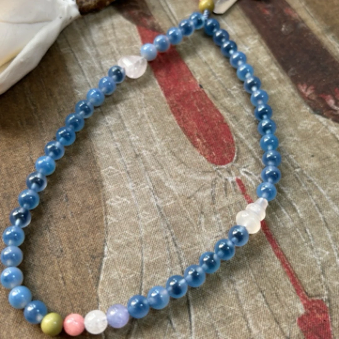 掌柜原创耐磨串珠手机链手腕挂防丢手机精致玉石手机链