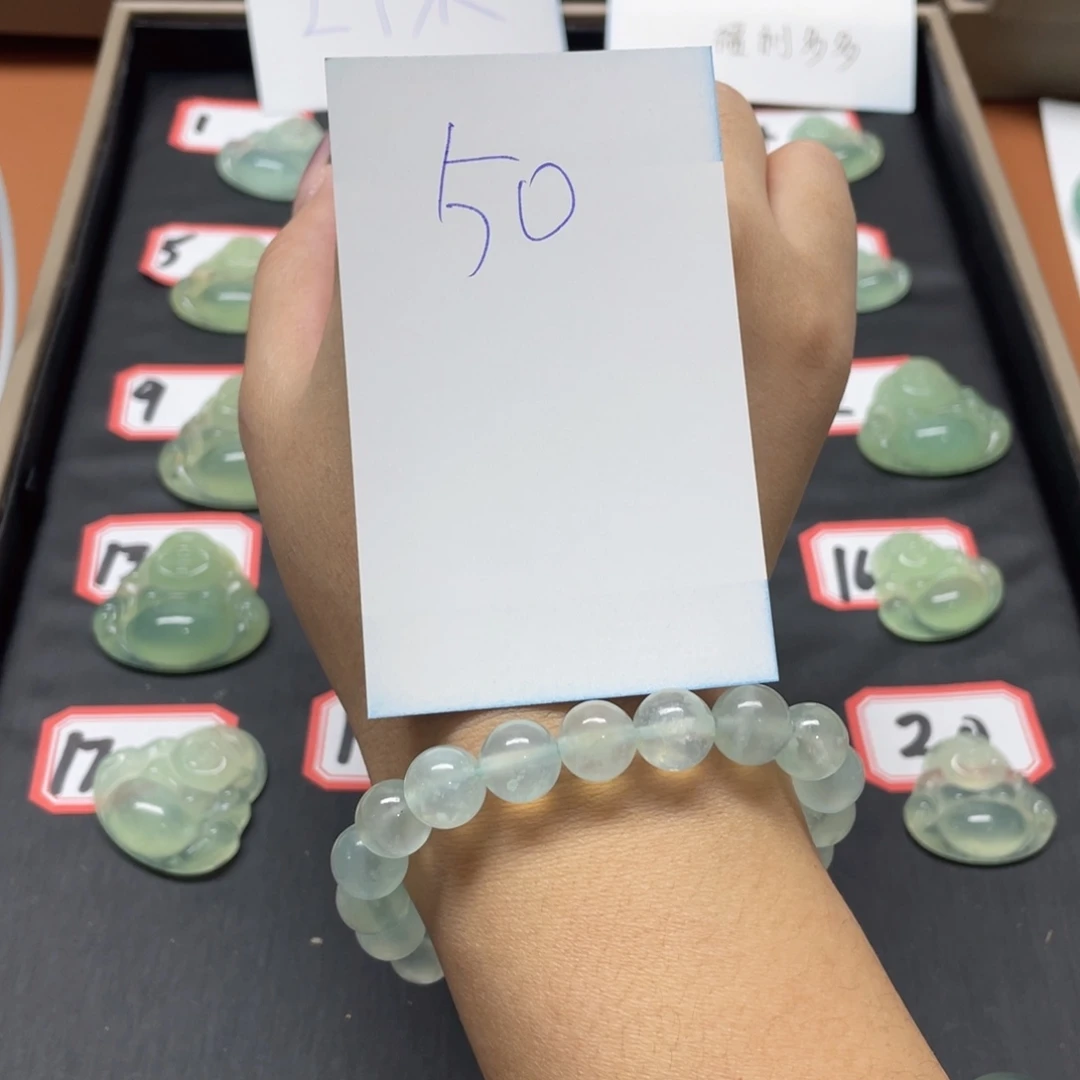 蛇纹石玉未镶嵌手链