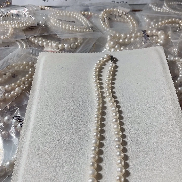 淡水珍珠未镶嵌颈饰00806