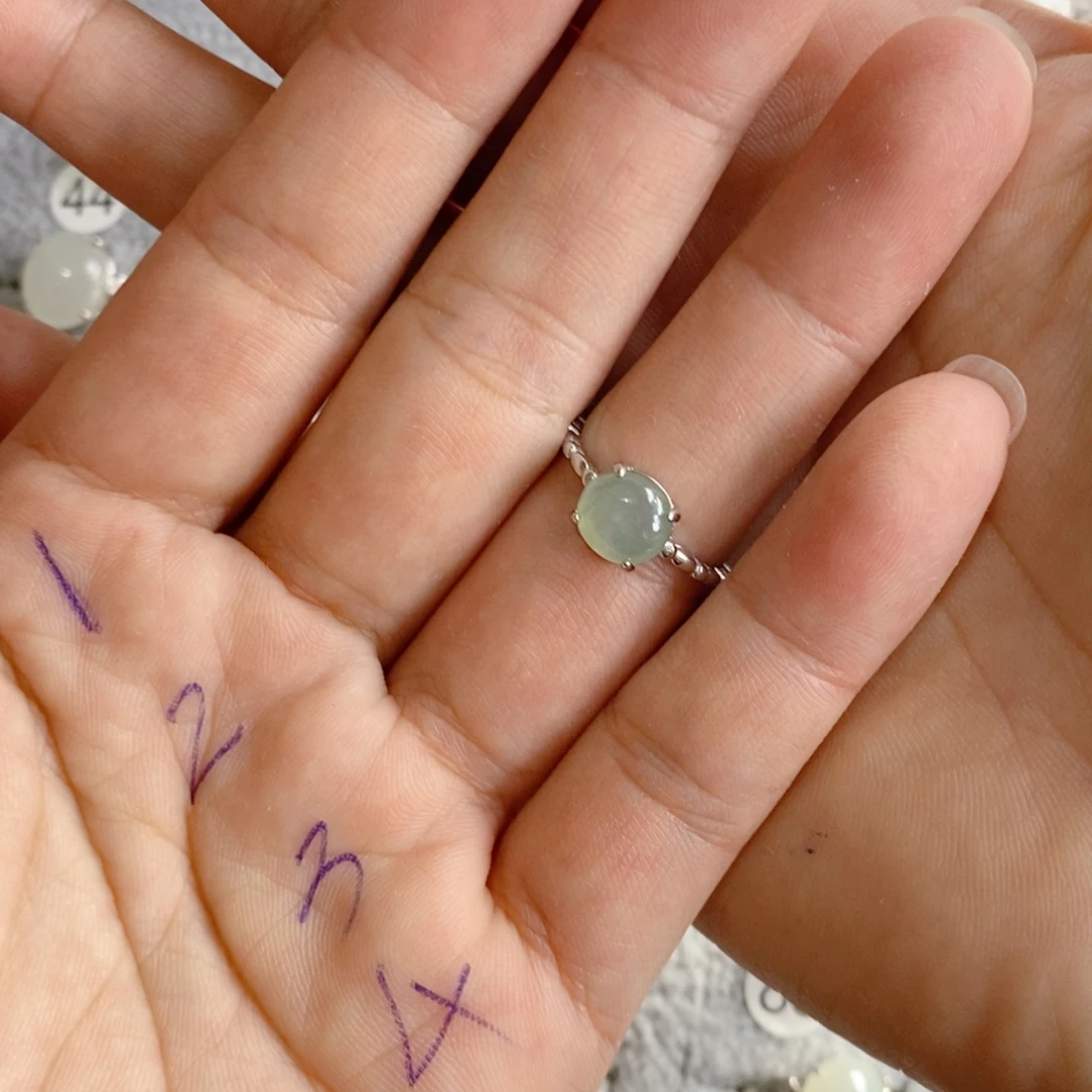糖***果未镶嵌戒指翡翠缅甸