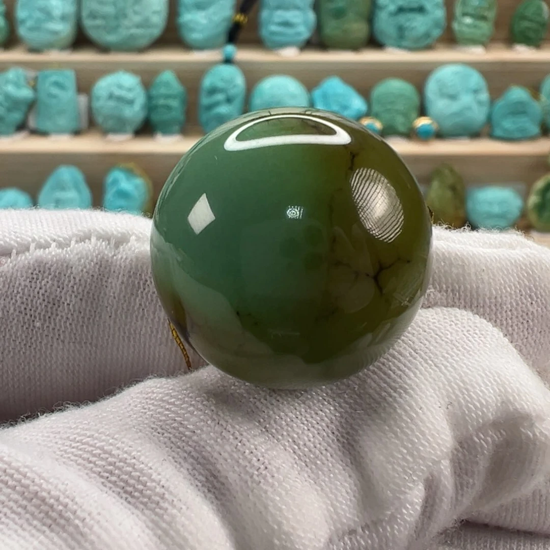 未镶嵌绿松石圆珠21mm
