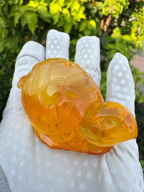 假一赔十，天然琥珀蜜蜡，蜜蜡吊坠，蜜蜡雕刻件，富甲天下，编号175