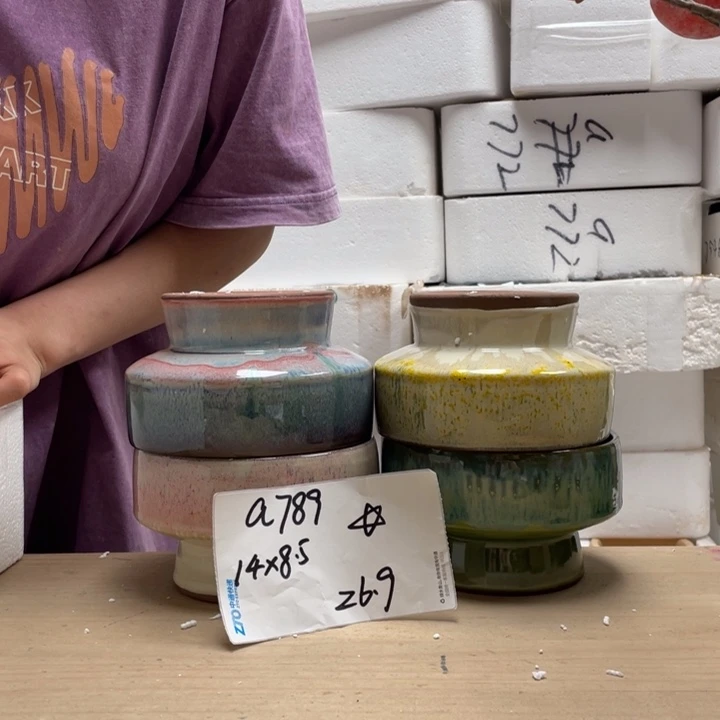 粗陶多肉花盆微瑕789