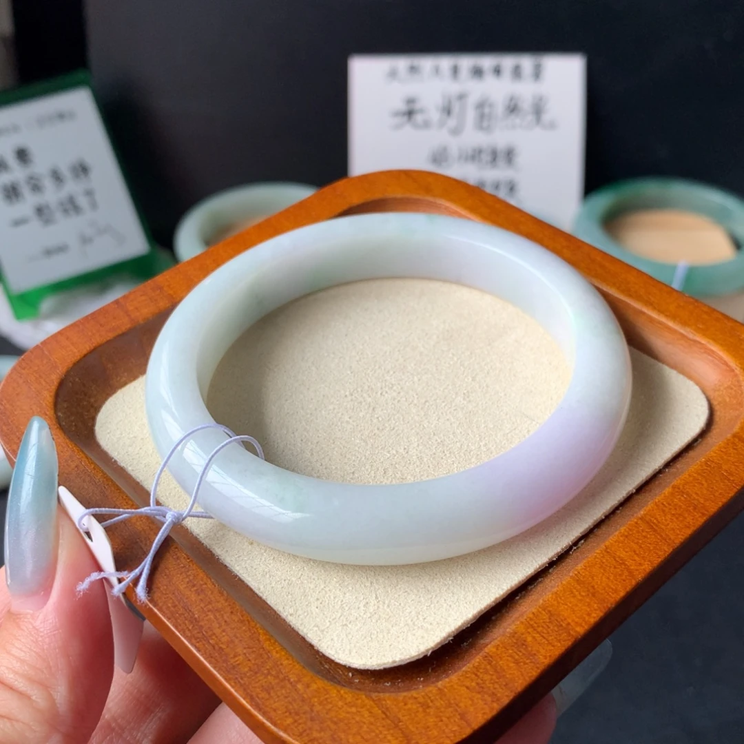 翡翠未镶嵌手镯8号57.8-11-9
