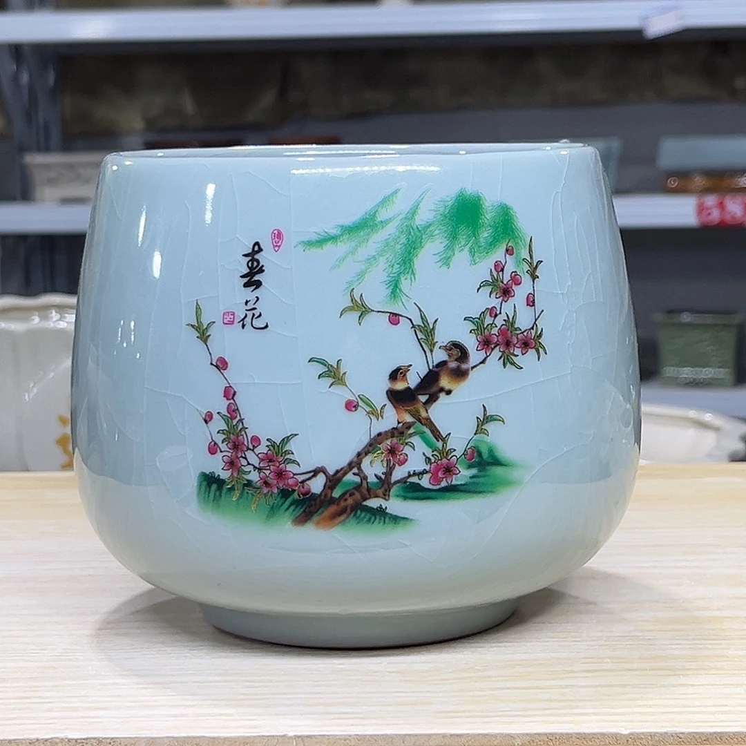 陶瓷绿植多肉微瑕花盆口径12*12