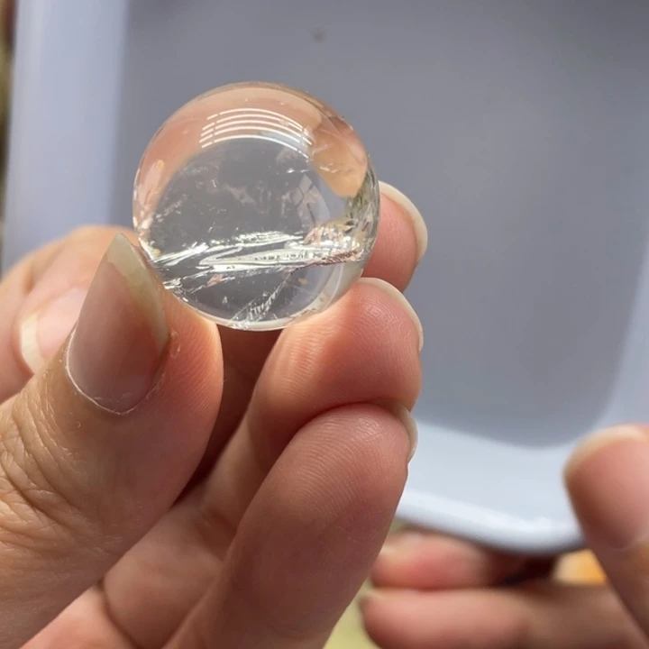 未镶嵌珠宝半成品水晶65号黄水晶21mm