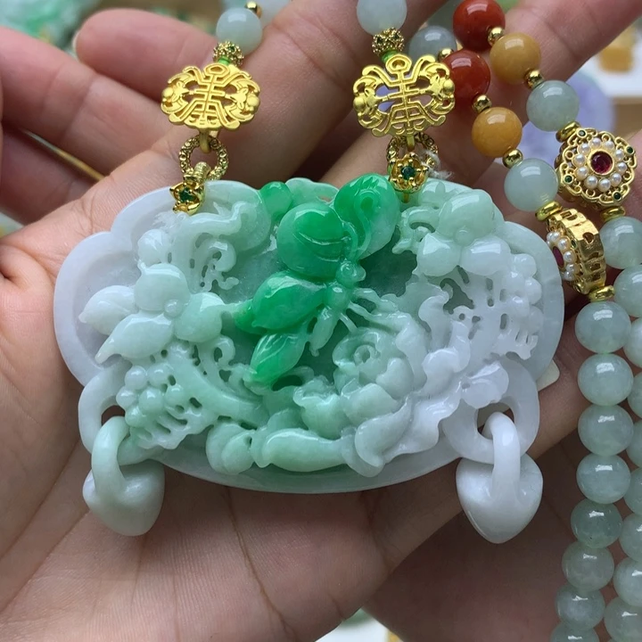 颈饰未镶嵌翡翠翡翠