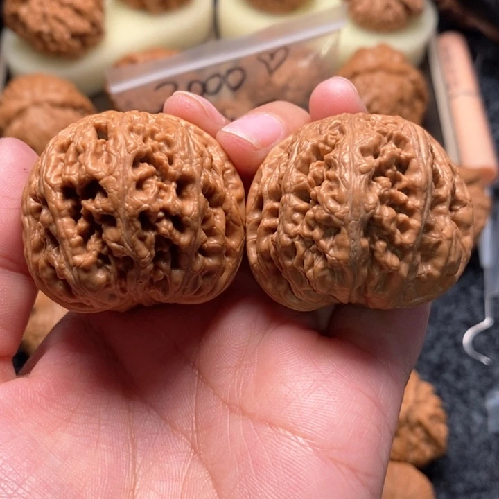文玩核桃把件知**乐精品球筋41