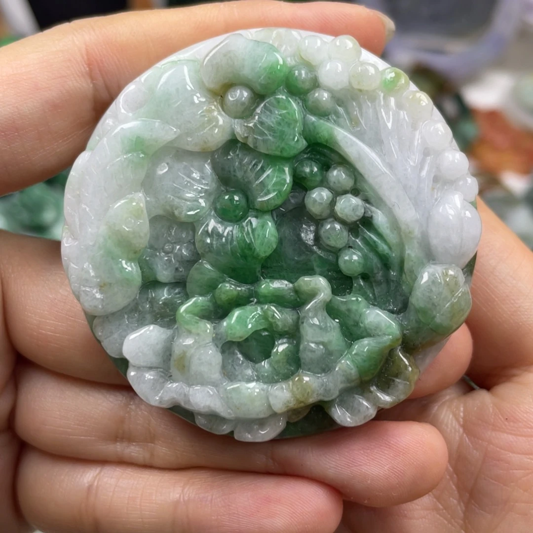 未镶嵌挂件翡翠牌子